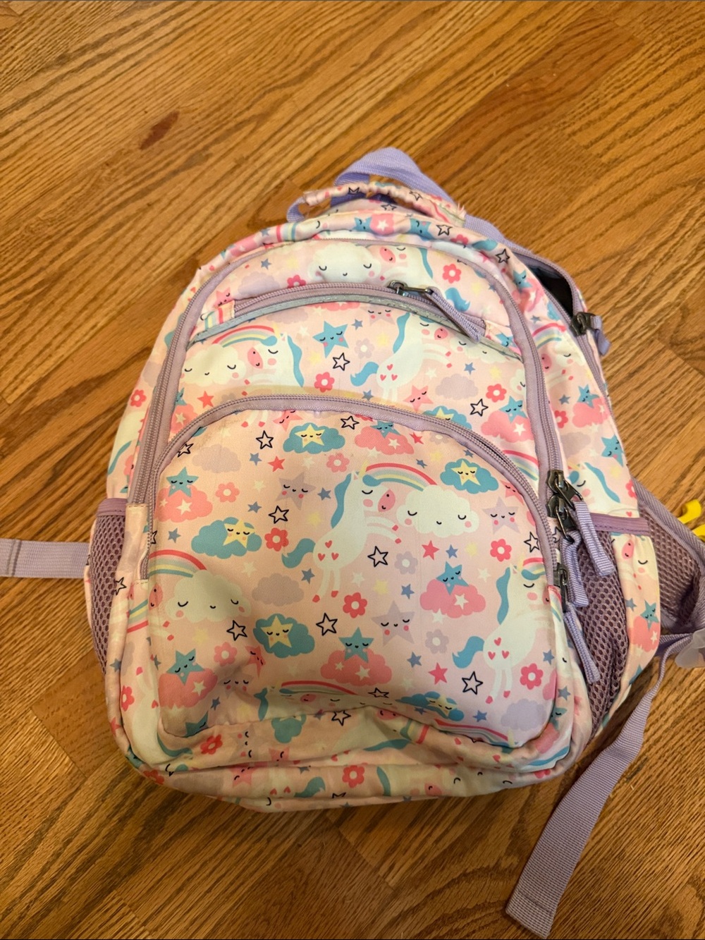 Kids Purple Unicorn & Rainbow Backpack